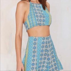 🦋 Nasty Gal 🦋 two piece set, shorts and crop top